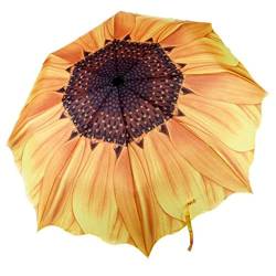 Sun Regenschirm Sonnenblume Regenschirm Anti-UV-Spezialbeutel Regenschirm für Auto für Frauen Kinder Studenten Leichter winddes Kompaktfaltungsschirm großer Durchmesser 98 cm von ZHOUBINGBING