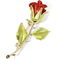 Urlaubsbedarf Vintage Rose Brosche Braut Corsage Brosche für Frauen/Männer Valentinstag Geschenkgeburtstag Geschenk von ZHOUBINGBING