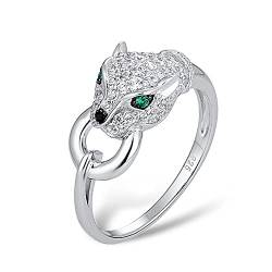 Silber Ring Für Frauen Reine 925 Sterling Silber Leopard Panther Ring Zirkonia Ringe Party Edlen Schmuck 9 von ZHUDJ