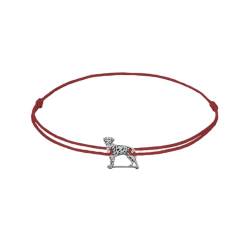 ZILIA Jewelry Dalmatian Dog Bracelet Burgundy L von ZILIA