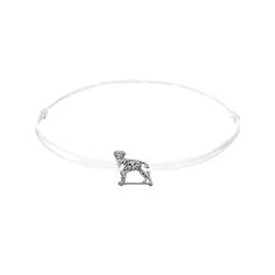 ZILIA Jewelry Dalmatian Dog Bracelet White L von ZILIA