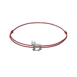 ZILIA Jewelry French Bulldog Bracelet Burgundy L von ZILIA