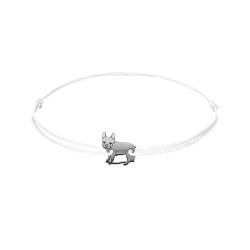 ZILIA Jewelry French Bulldog Bracelet White L von ZILIA