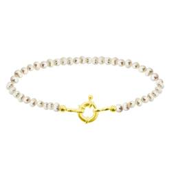 ZILIA Jewelry Pearl Big Plated Gold Bracelet Karkötő L von ZILIA