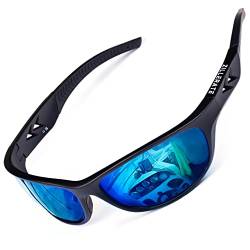 Sonnenbrille Herren Polarisiert Sport Brille - Sportbrille für Men & Damen zum Fahren Radfahren Golf Angeln Laufen Segeln Skifahren, UV400-Schutz, Leichter, langlebiger TR90-Rahmen, Hartschalen-Etui von ZILLERATE