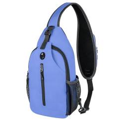 ZILUXI Brusttasche Sling Bag, Brusttasche Herren Kleiner Rucksack, Umhängetasche Sporttasche Reise Wander Daypack für Herren Damen(Color:Purple) von ZILUXI