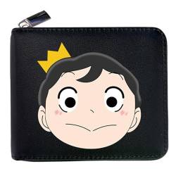 ZILUXI Ranki-ng of Kin-gs Anime-Geldbörsen, Praktische Reißverschluss Wallet mit Münzfach, Geldbörsen Portemonnaie Brieftasche für Jungen/Mädchen(Color:Black 6) von ZILUXI
