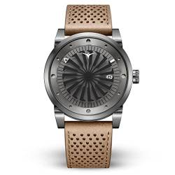 ZINVO Herren Uhr Automatik Analog Edelstahl Leder Encore von ZINVO