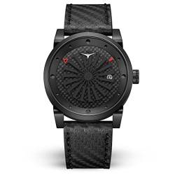 Zinvo Herren Uhr Automatik Analog Edelstahl Leder "Venom" von ZINVO