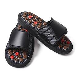 Schuhe Unisex-Massage-Hausschuhe, Sandale for Männer, Fußreflexzonen-Sandalen, Massage-Schuhe for die Fußpflege, lässige Hausschuhe (Color : R, Size : 43) von ZINXY
