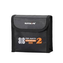 ZJRXM Avata 2 Drone Akku Safe Tasche, Explosionsgeschützte Feuerfest Batterie Schützende Safe Bag Tasche für DJI Avata 2 Drone Battery Zubehör (Für 3 Akku) von ZJRXM