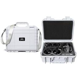 ZJRXM Koffer für DJI Avata 2 Drone und Zubehör, Hardshell Aufbewahrungs Tasche für DJI Avata 2 Drohne, Reisetasche Passend für DJI Goggles 3, RC Motion 3 und Avata 2 Zubehör, mit Tragegurt (Weiß) von ZJRXM