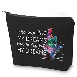 ZJXHPO Meerjungfrau-Kosmetiktasche, Arielle-Fans, Make-up-Tasche mit Reißverschluss, Meerjungfrau-Prinzessin, Kulturbeutel, Meerjungfrau-inspiriertes Geschenk für Frauen, BL My Dream, Nein von ZJXHPO