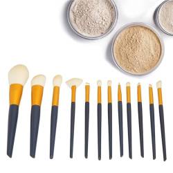 14-teiliges Make-up-Pinsel-Set, Hochwertiges Synthetisches Foundation-Misch-Gesichtspuder-Lidschatten-Concealer-Make-up-Pinsel-Werkzeugset von ZJchao