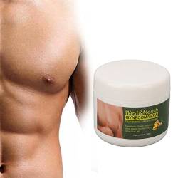 Abdominal Muscle Cream, Safe Firming Massage, Shaping, Hot Sweat Enhancer Cream for Men with Abdominal Waist Trainer, Burns Calories, Improves von ZJchao