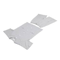 Abreißbares Hemd-Hosen-Set, Geteilter Druckknopf, Seitentasche, Baumwolle, Einfach zu Bedienen, Anwendbare Gruppen, Weiches und Atmungsaktives Material (M) von ZJchao