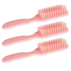 Haarbürste Zum Entwirren mit Breiten Zähnen, Ergonomischer Griff, ABS-Material, Tragbar, Kopfhaut-Massagegerät für Frauen von ZJchao