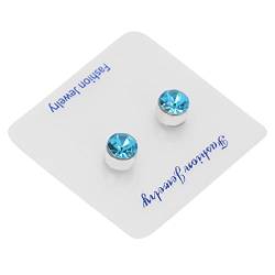 Magnetische Schlankheits-Ohrringe Fettverbrennung Magnetische Ohrringe Gewichtsverlust Magnetische Ohrstecker (Aquablaues Acryl) von ZJchao