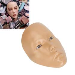 Make-up-Übungs-Gesichtsbrett, 5D-Make-up-Übungs-Gesichtsbrett-Set, Wiederverwendbar, 3,4 Unzen Creme, 28,1 Ml Flüssigkeit, Lehr-Übungs-Make-up-Mannequin-Werkzeugset für das von ZJchao