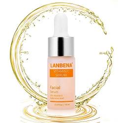 Vitamin C Serum mit Hyaluronsäure,Gesichtsserum Vitamin C entfernen Sommersprossen Anti Age, Gesichtsserum mit Organischen Natural Anti Falten/Age Inhaltsstoffen Illuminant für Alle Hauttypen15ml von ZJchao