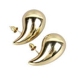 Wassertropfen-Ohrringe Im Vintage-Stil für Damen, Kupfermaterial, mit Tropfendesign, Breite Anwendung (GOLD) von ZJchao