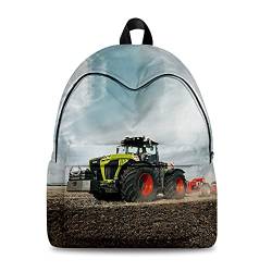 Traktor Rucksack,Grosse Kapazität Kinder Rcksack Schultasche für Jungen Und Mädchen -17Zoll (43x 17x 34cm) (A09) von ZKDT