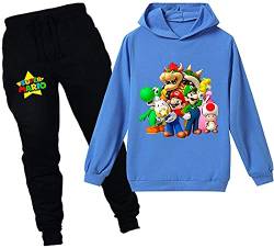 ZKDT Bekleidung Anzug Kapuzenpullover Set Sweatshirts Unisex Hoodie Geeignet für 3-14 Jahre alt (A8,110cm) von ZKDT