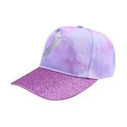 ZKDT Kinder Cap Einhorn Kappe Baseball verstellbar Sommerhut,Geschenk für Kinder Mädchen (3-9 Jahre) (A2,52-54cm) von ZKDT