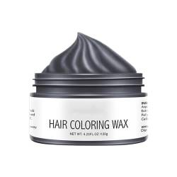 Einweg-Haarschlamm zum Färben, schnelles Modellieren, Styling-Wachs, 9 Haarfarben, erhältlich für Männer und Frauen Haarfärbung Männer (Black, A) von ZKYUOA