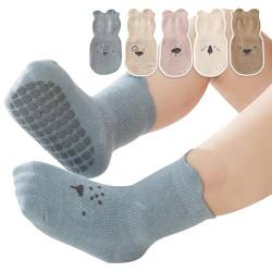 ZLXFT Rutschfeste Socken für Baby,Baby Socken Baumwolle,Kinder Anti Rutsch Socken,Kinder Sportsocken,Katze Kleinkind Socken for Toddlers and Kids Mädchen Jungen von ZLXFT