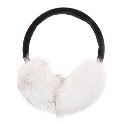 ZLYC Klassischer Damen Kinder Mädchen Verstellbarer Winter Ohrenschützer Ohrenwärmer mit Molton-Haarreifen, Weiß, Einheitsgröße von ZLYC