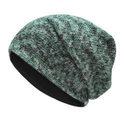 ZLYC Summer Long Slouch Beanie Leicht Weich Jersey Mütze für Damen und Herren(Gemischtes Grün),Einheitsgröße von ZLYC