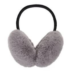 ZLYC Winter Ohrenschützer Ohrenwärmer Outdoor Faux fur Earmuffs für Damen Kinder,Grau,Einheitsgröße von ZLYC