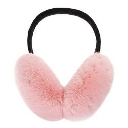 ZLYC Winter Ohrenschützer Ohrenwärmer Outdoor Faux fur Earmuffs für Damen Kinder,Rosa,Einheitsgröße von ZLYC