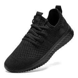 Damen Schuhe Sneaker Sportschuhe Turnschuhe Laufschuhe Tennisschuhe Slip On Freizeitschuhe Fitnessschuhe Damenschuhe Atmungsaktiv Leichte Joggingschuhe Schwarz Walkingschuhe Outdoor Rutschfeste 39 von ZMBCYG