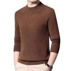 ZMNKH Herren Pullover Strickpullover 100% Kaschmir Pullover mit Rundhalsausschnitt, Männer von ZMNKH