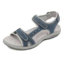 ZOEASHLEY Damen Sportsandalen Sommer Outdoorsandale Bequeme Offene Slingback Wandersandalen Arch Fit Trekking Sandalen Blau06 42EU von ZOEASHLEY