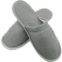 ZOLLNER Pantoffel (10-tlg) Universalgröße, unisex, rutschhemmend, grau, 100% Polyester von ZOLLNER