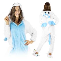 ZOLTA Jumpsuit Onesie für Damen und Herren - Sanft Kuschelig Unisex Pyjama - Warme Schlafanzug - Karneval Kostüm Damen oder Herren - Kostüm Einhorn Motiv von ZOLTA