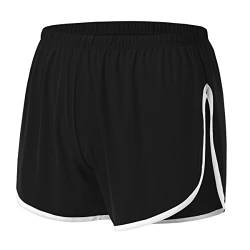 ZONBAILON Herren-Laufshorts mit geteilten Seiten für Herren, sexy Unterwäsche, Schwarz, X-Large von ZONBAILON