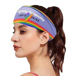 Gay-Pride-Stirnbänder,Pride-Haarschmuck mit Alphabet-Aufdruck, Dress Up & Festival - Pride-Festival-Zubehör, breites Kopfband, Pride-Verkleidungszubehör für Fotografie, Auftritte Zonewd von ZONEWD