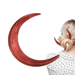 Mond Haarnadel,Haarstäbchen aus Holz für langes Haar - Handgefertigte Haarspangen, Haarstyling-Werkzeug für Party, Cosplay – für Frauen und Mädchen Zonewd von ZONEWD