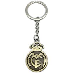 ZONREX Luxuriöser Schlüsselanhänger aus Metall, Real Madrid CF | Schlüsselanhänger Amateur-Edition | elegantes Design in Gold mit Emblem Real Madrid, gold, One size von ZONREX
