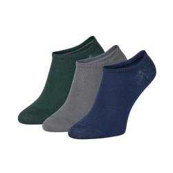 ZOOKSY - 3x Sneaker Socken Set - Einfarbige, Bunt BASIC (41-46) | Kurze Socken aus Baumwolle | Sportsocken für Damen und Herren | Farbe: Graphit, Marineblau, Dunkelgrün von ZOOKSY