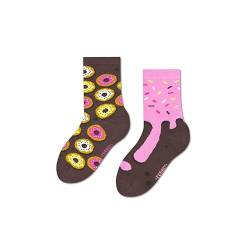 ZOOKSY - Lustige Bunte Socken (1 Paar) I Kinder Weihnachtssocken für Jungen und Mädchen I Funny Socks I Verrückte Kindersocken mit Baumwolle I Bunt Motiv Socken I Große: 30-35 - Donut von ZOOKSY