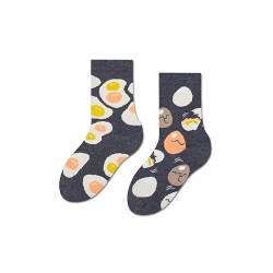 ZOOKSY - Lustige Bunte Socken (1 Paar) I Kinder Weihnachtssocken für Jungen und Mädchen I Funny Socks I Verrückte Kindersocken mit Baumwolle I Bunt Motiv Socken I Große: 30-35 - Eier von ZOOKSY