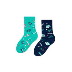 ZOOKSY - Lustige Bunte Socken (1 Paar) I Kinder Weihnachtssocken für Jungen und Mädchen I Funny Socks I Verrückte Kindersocken mit Baumwolle I Bunt Motiv Socken I Große: 30-35 - Geschenk Motive von ZOOKSY