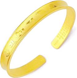 Perlenarmbänder, Schutzarmbänder for Männer und Frauen, Feng Shui-Armband, Sand, Gold, sechs wahre Worte, Fortune-Armband, viel Glück for Frauen, Reiki-Meditationsarmbänder, Abwehr des Bösen, Talisman von ZORILO