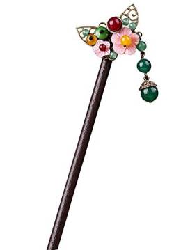 ZORILO Vintage Hairpin Chinese Headdress AccessoriesRetro Classical Hair Chopsticks Elegant Hair Decor [K] (Color : Multicolor) von ZORILO