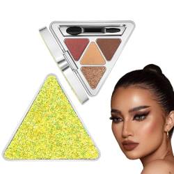 Lidschattenpalette für Frauen | Lebendige Farben, Schattierungen, Kosmetik,Pigment-Lidschatten-Palette, mischbare Make-up-Palette – wasserfeste Lidschatten-Palette, glitzernde Make-up-Palette für Zorq von ZORQ